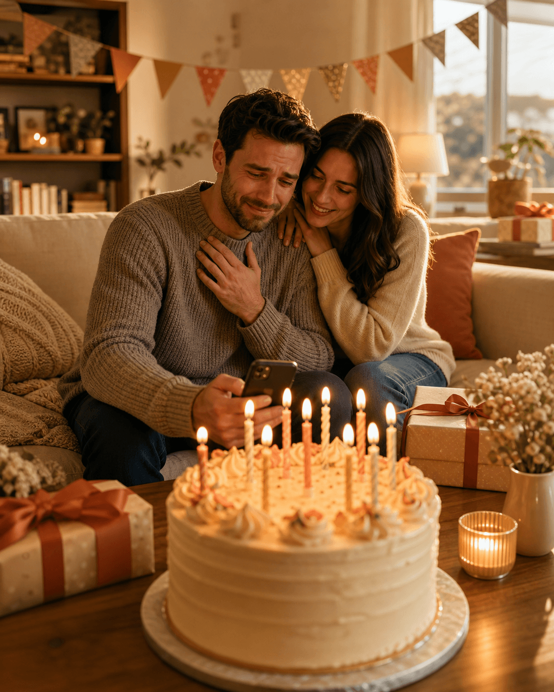 A birthday celebration with a personalized song gift